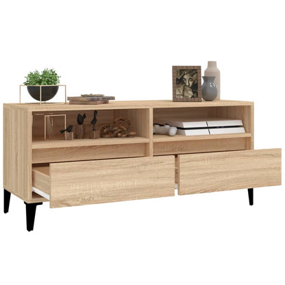 TV Cabinet Sonoma Oak 100x34.5x44.5 cm Engineered Wood