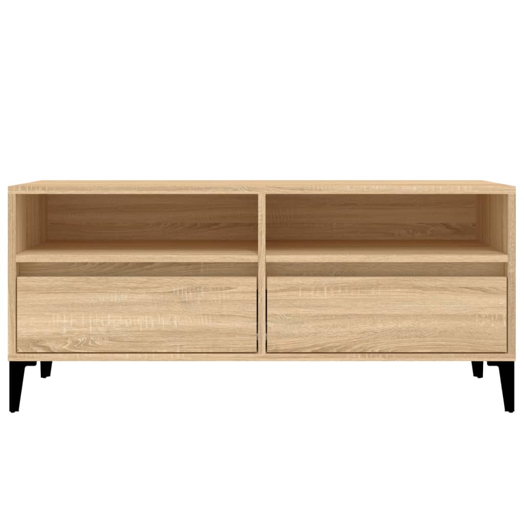 TV Cabinet Sonoma Oak 100x34.5x44.5 cm Engineered Wood