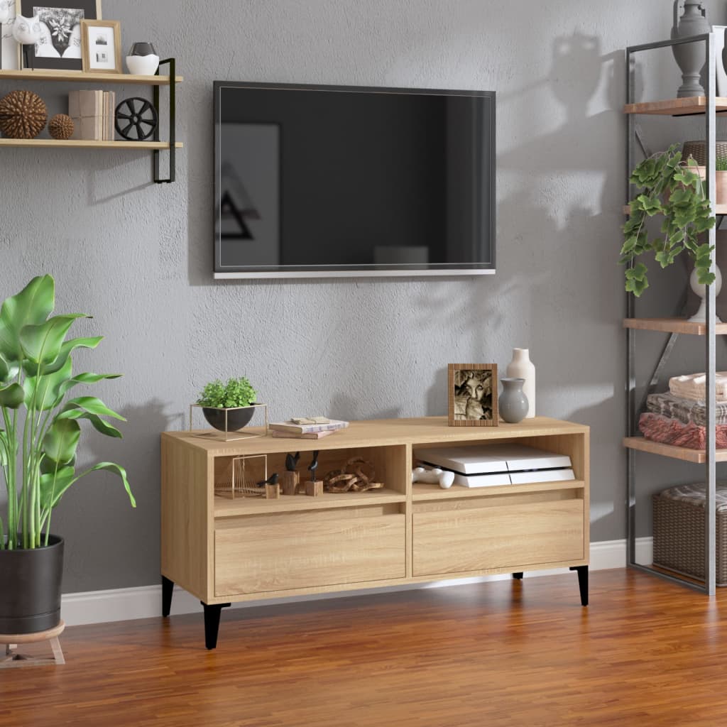 TV Cabinet Sonoma Oak 100x34,5x44,5 cm Engineered Wood