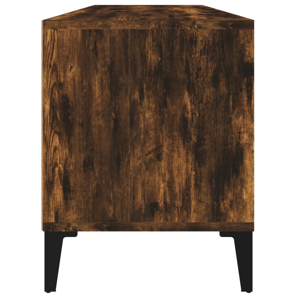 TV Cabinet Smoked Oak 100x34,5x44,5 cm Engineered Wood