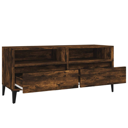 TV Cabinet Smoked Oak 100x34,5x44,5 cm Engineered Wood