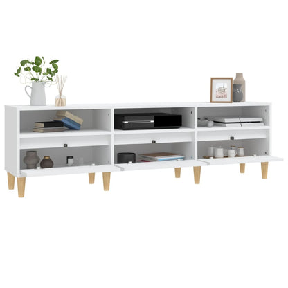 TV Cabinet White 150x30x44,5 cm Engineered Wood