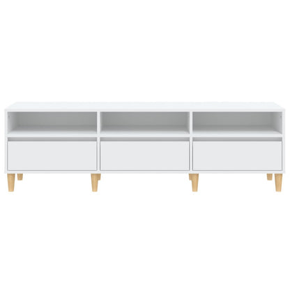 TV Cabinet White 150x30x44,5 cm Engineered Wood