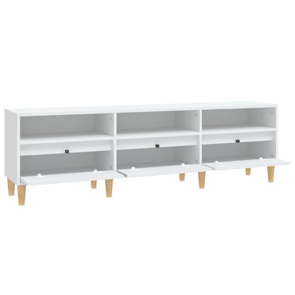 TV Cabinet White 150x30x44,5 cm Engineered Wood