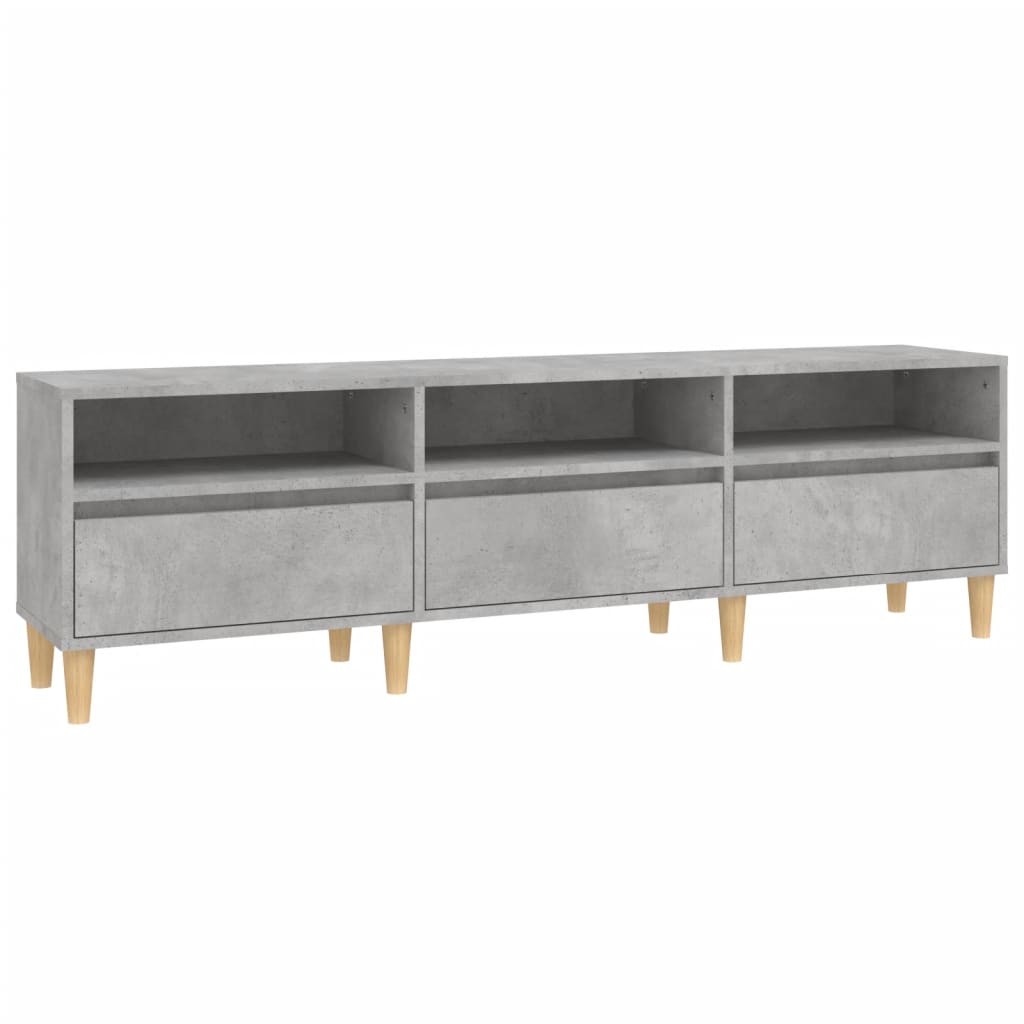 TV Cabinet Concrete Grey 150x30x44,5 cm Engineered Wood