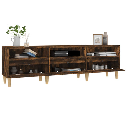 TV Cabinet Smoked Oak 150x30x44,5 cm Engineered Wood