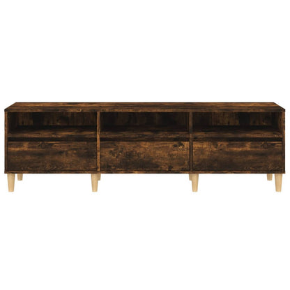 TV Cabinet Smoked Oak 150x30x44,5 cm Engineered Wood