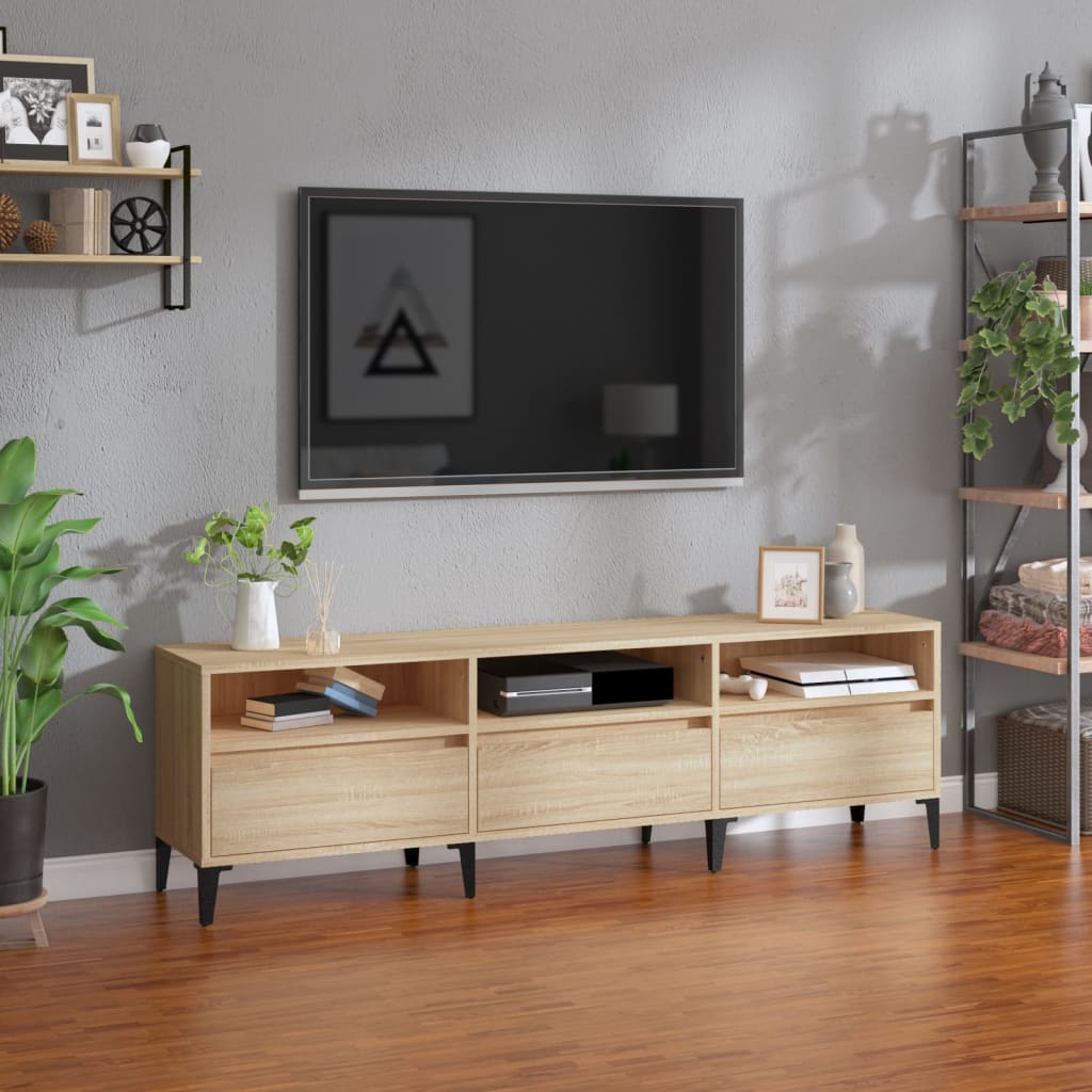 TV Cabinet Sonoma Oak 150x30x44,5 cm Engineered Wood