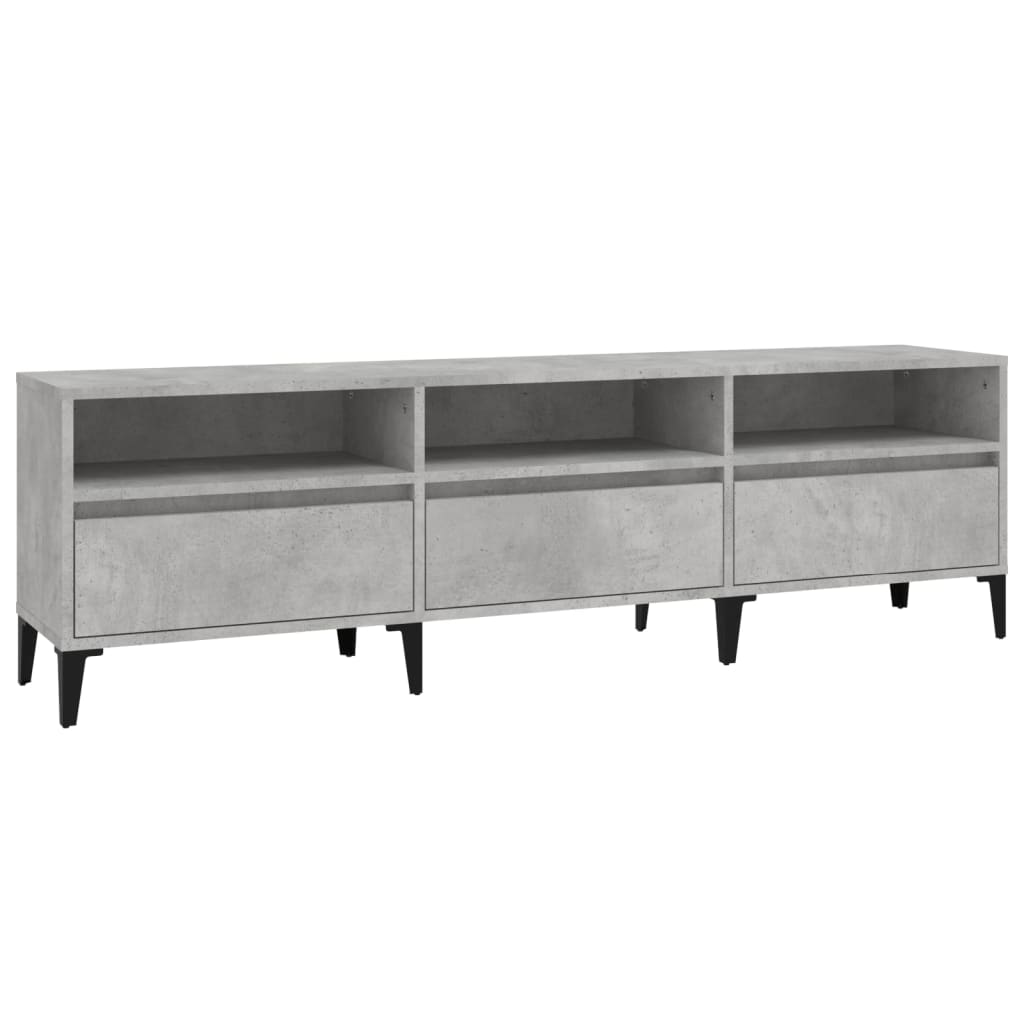 TV Cabinet Concrete Grey 150x30x44,5 cm Engineered Wood