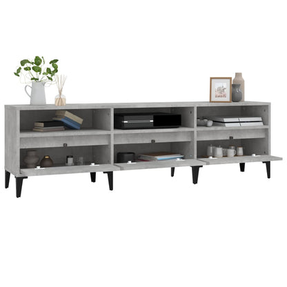 TV Cabinet Concrete Grey 150x30x44,5 cm Engineered Wood
