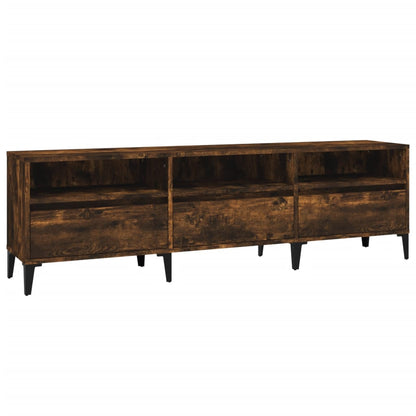 TV Cabinet Smoked Oak 150x30x44,5 cm Engineered Wood