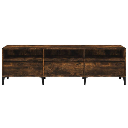 TV Cabinet Smoked Oak 150x30x44,5 cm Engineered Wood