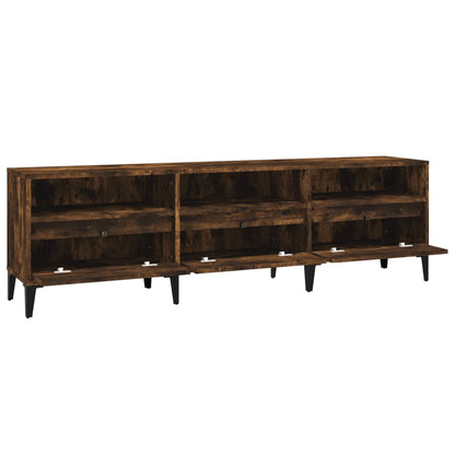 TV Cabinet Smoked Oak 150x30x44,5 cm Engineered Wood