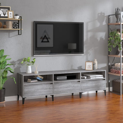 TV Cabinet Grey Sonoma 150x30x44,5 cm Engineered Wood