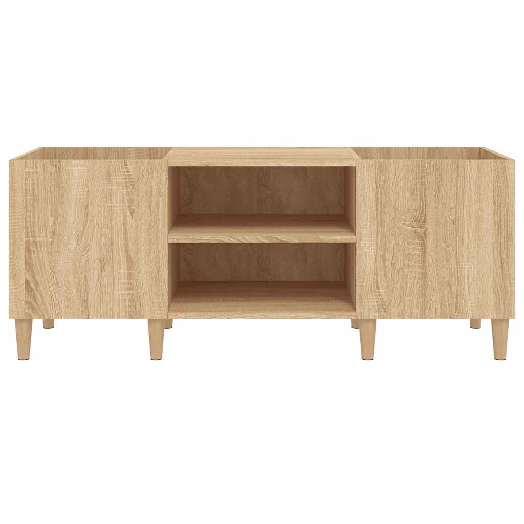 Record Cabinet Sonoma Oak 121x38x48 cm Engineered Wood