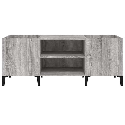 Record Cabinet Grey Sonoma 121x38x48 cm Engineered Wood