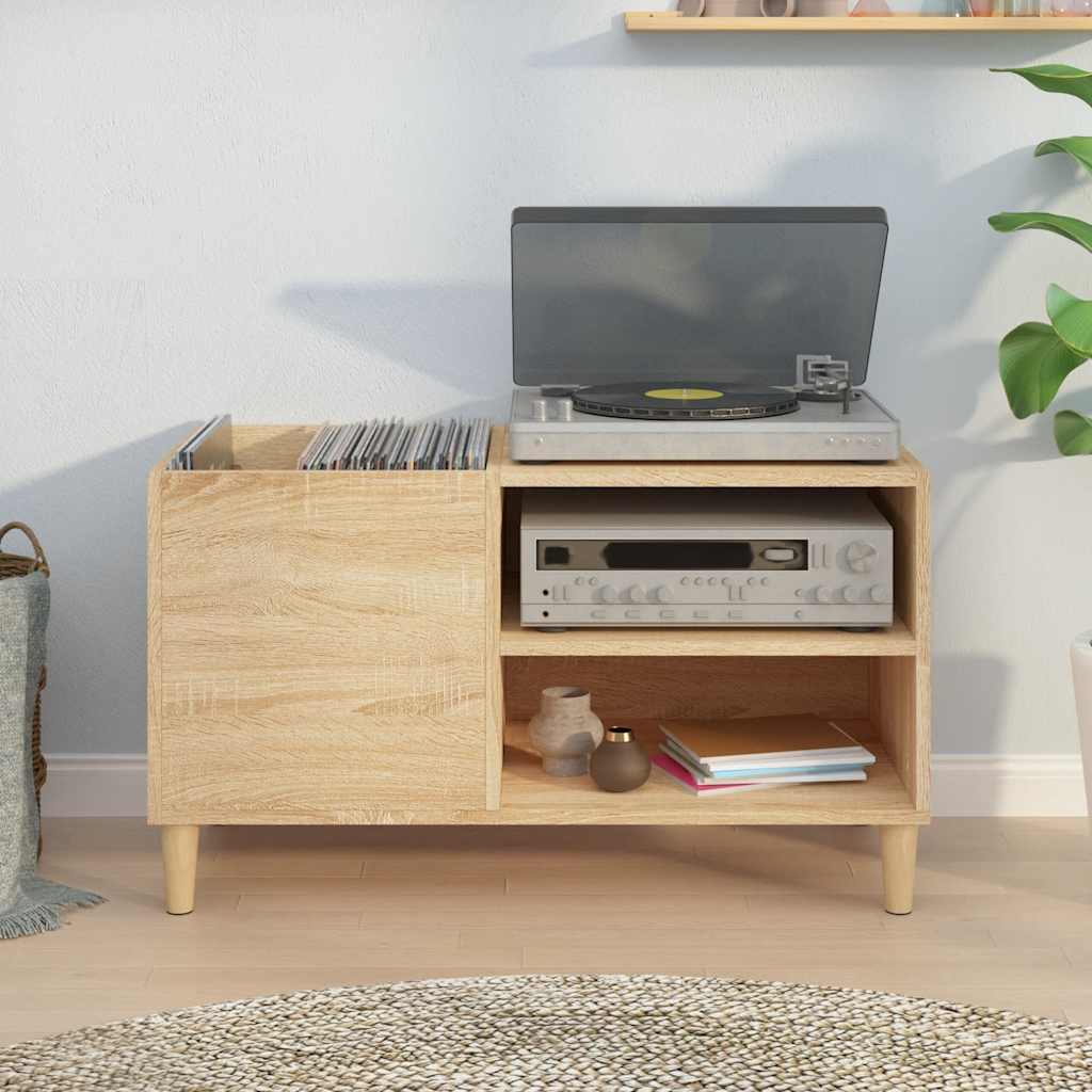 Record Cabinet Sonoma Oak 84.5x38x48 cm Engineered Wood