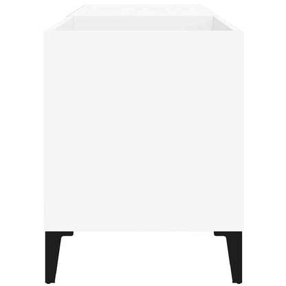 Record Cabinet White 84,5x38x48 cm Engineered Wood