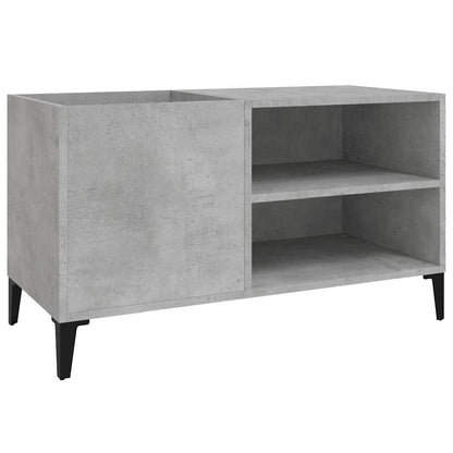 Record Cabinet Concrete Grey 84,5x38x48 cm Engineered Wood