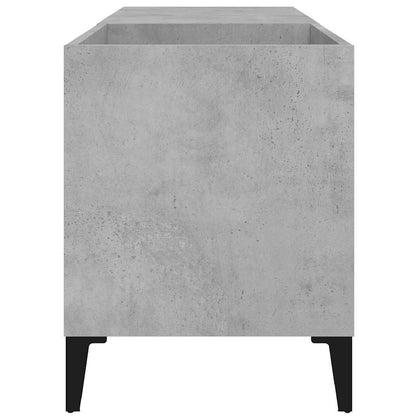 Record Cabinet Concrete Grey 84,5x38x48 cm Engineered Wood