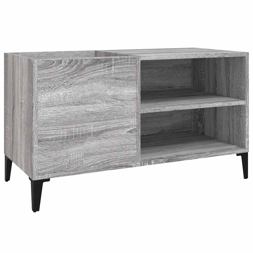 Record Cabinet Grey Sonoma 84,5x38x48 cm Engineered Wood
