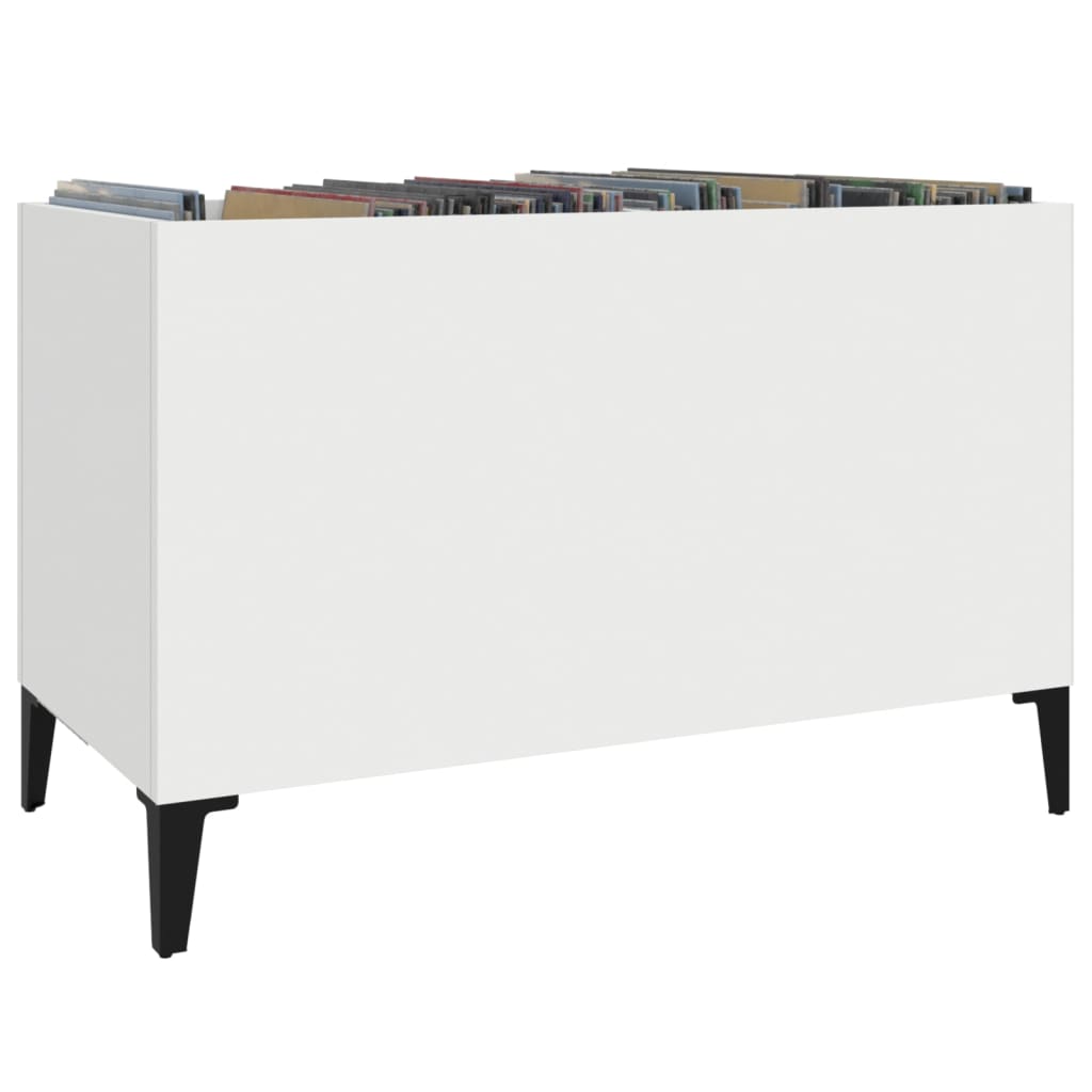 Record Cabinet | White | Engineered wood, metal | Medium | Record Cabinet