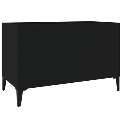 Record Cabinet | Black | Engineered Wood, Metal | 74.5 x 38 x 48 cm