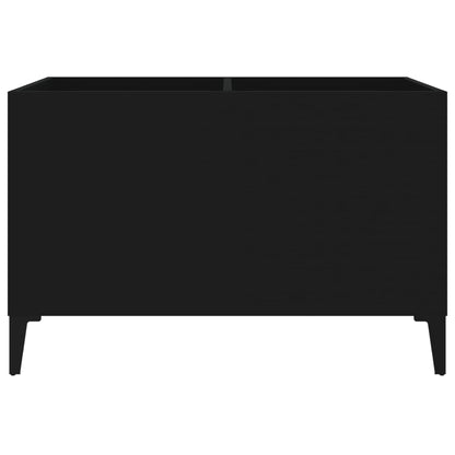 Record Cabinet | Black | Engineered Wood, Metal | 74.5 x 38 x 48 cm