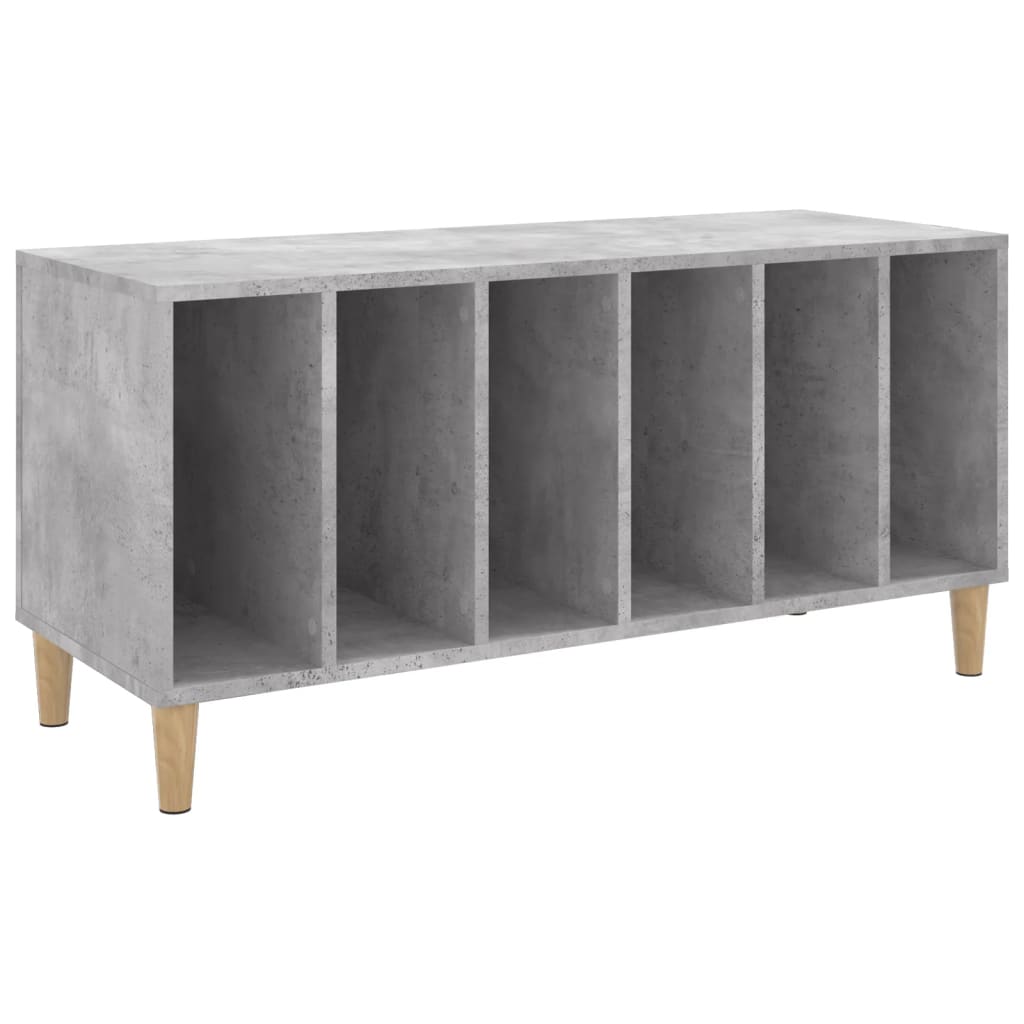 Record Cabinet Concrete Grey 100x38x48 cm Engineered Wood