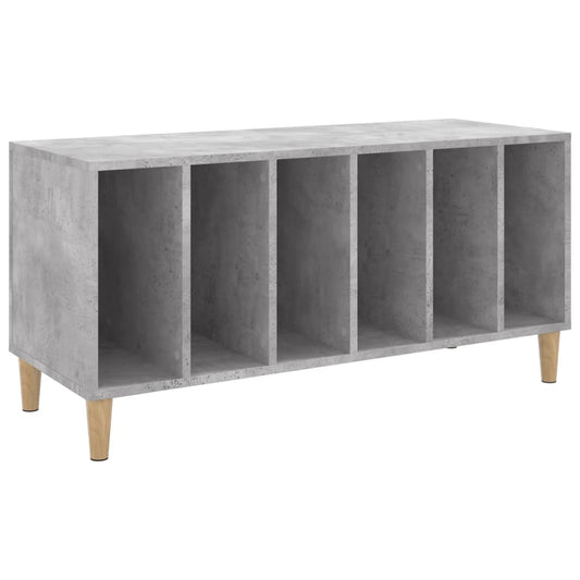 Record Cabinet Concrete Grey 100x38x48 cm Engineered Wood
