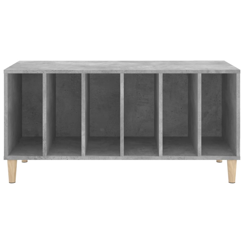 Record Cabinet Concrete Grey 100x38x48 cm Engineered Wood