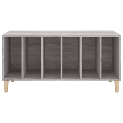 Record Cabinet | Grey Sonoma | Engineered wood, Solid eucalyptus wood