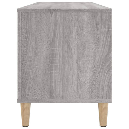 Record Cabinet | Grey Sonoma | Engineered wood, Solid eucalyptus wood