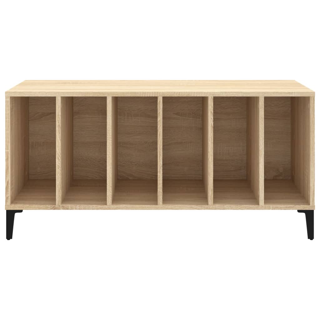 Record Cabinet | Sonoma Oak | Engineered Wood, Metal | Medium | Cabinet