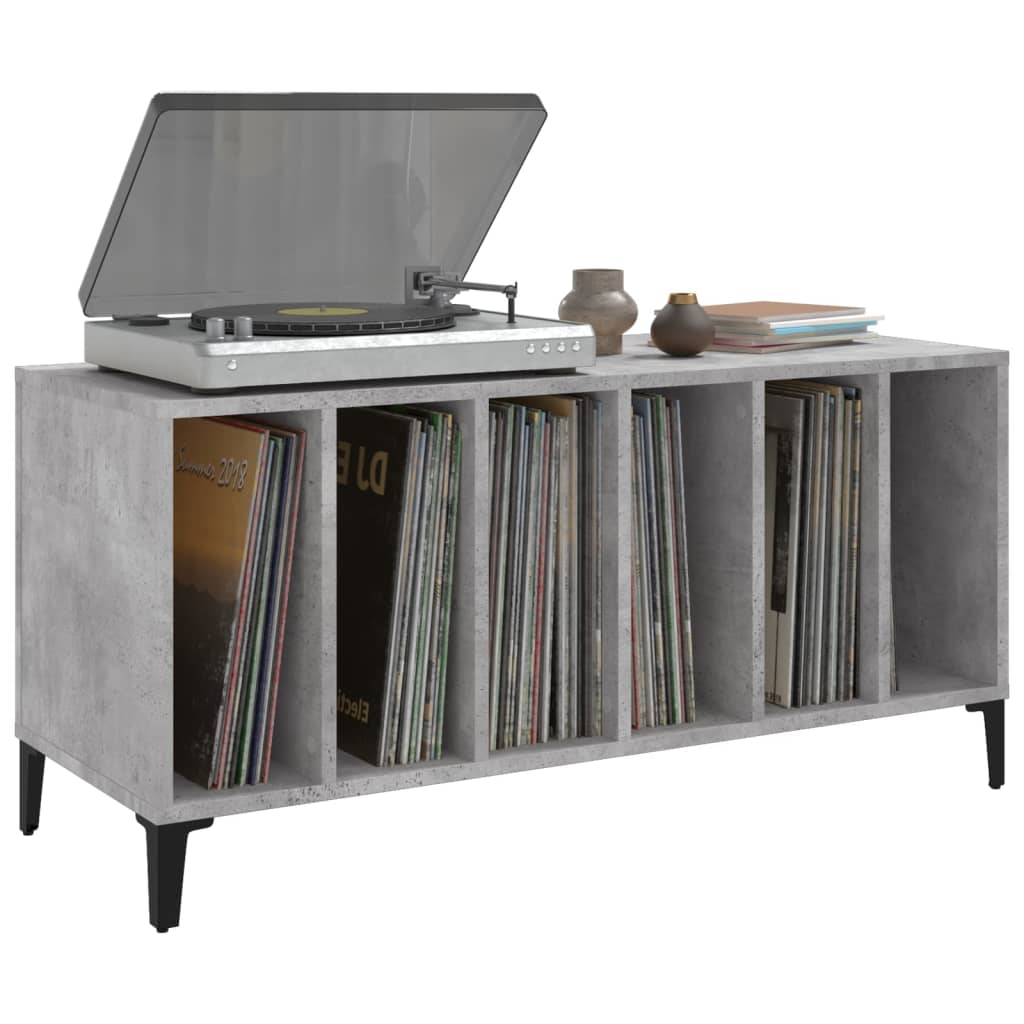 Record Cabinet | Concrete grey | Engineered wood, metal | Record Cabinet