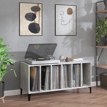 Record Cabinet | Concrete grey | Engineered wood, metal | Record Cabinet
