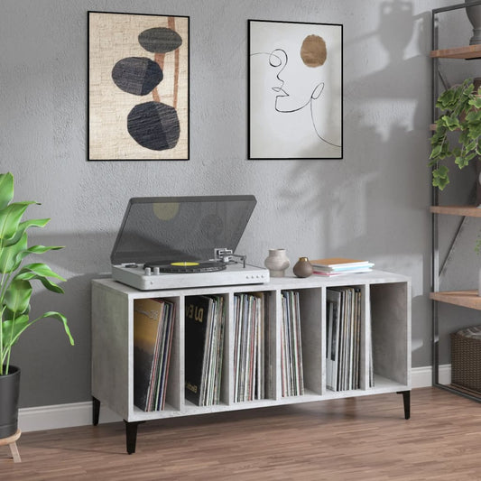 Record Cabinet | Concrete grey | Engineered wood, metal | Record Cabinet