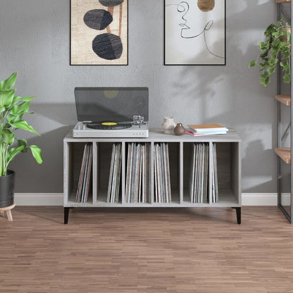 Record Cabinet | Grey sonoma | Engineered wood, metal | 100 x 38 x 48 cm