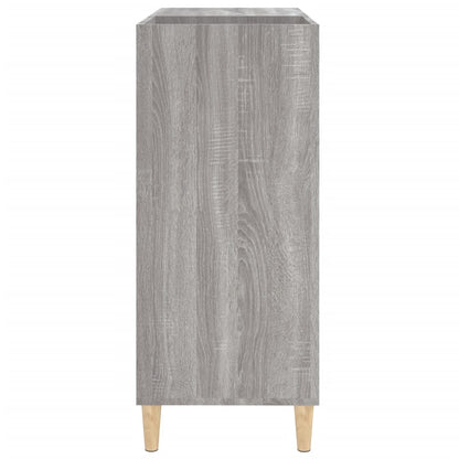 Record Cabinet Grey Sonoma 84.5x38x89 cm Engineered Wood