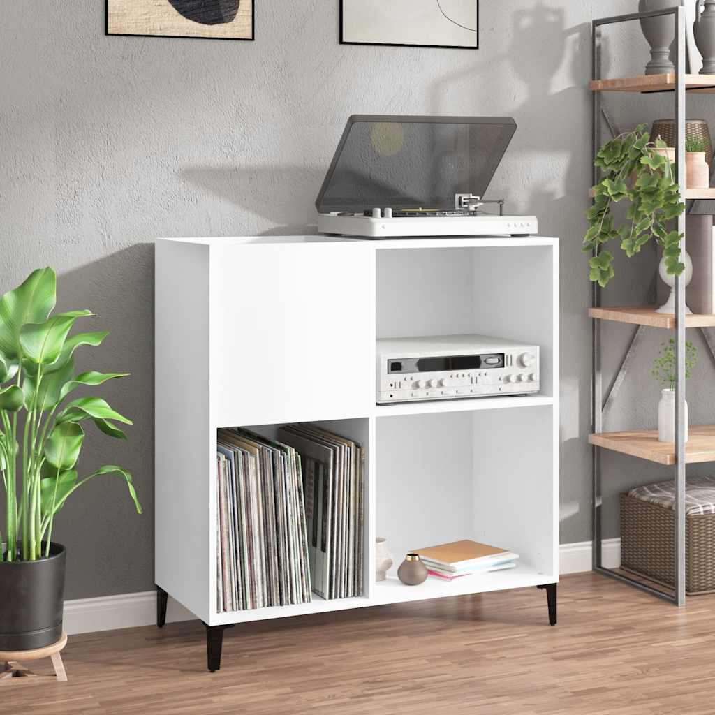 Record Cabinet | White | Engineered wood, metal | Medium