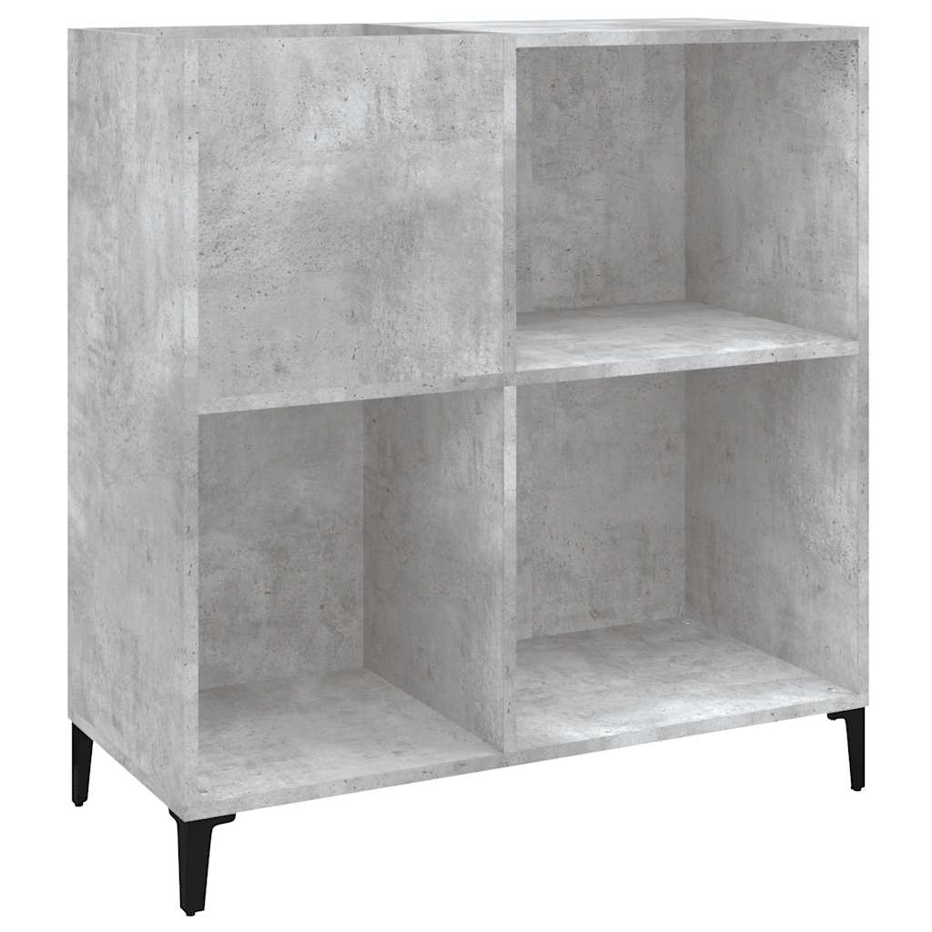 Record Cabinet | Concrete grey | Engineered wood, Metal | Medium