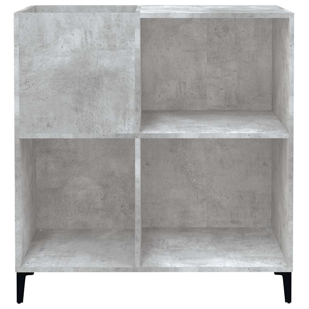 Record Cabinet | Concrete grey | Engineered wood, Metal | Medium