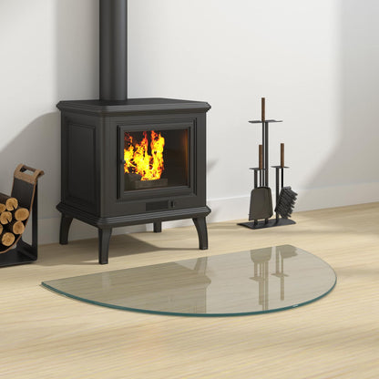 Fireplace Glass Plate Transparent 800 x 500 mm Glass