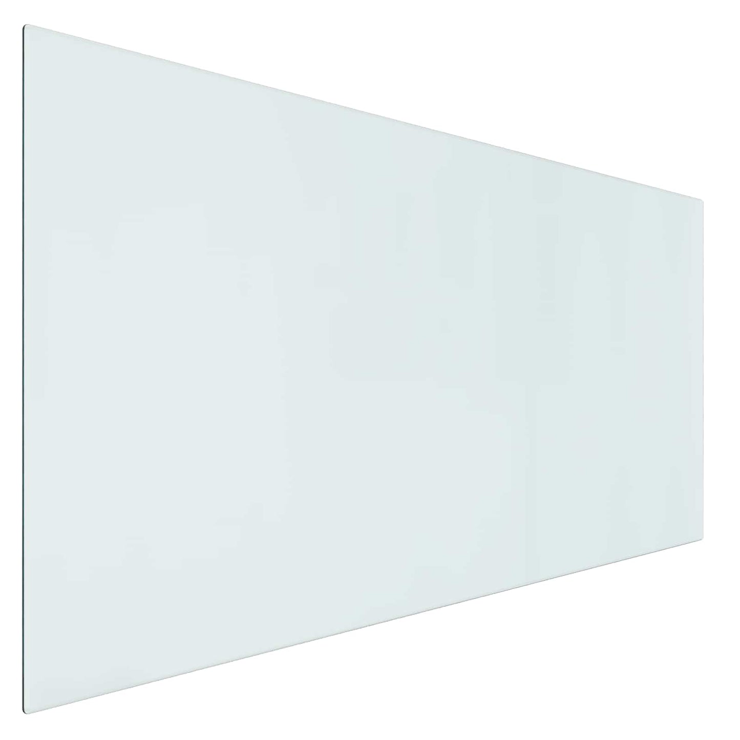 Fireplace Glass Plate Transparent 120 x 60 cm Glass