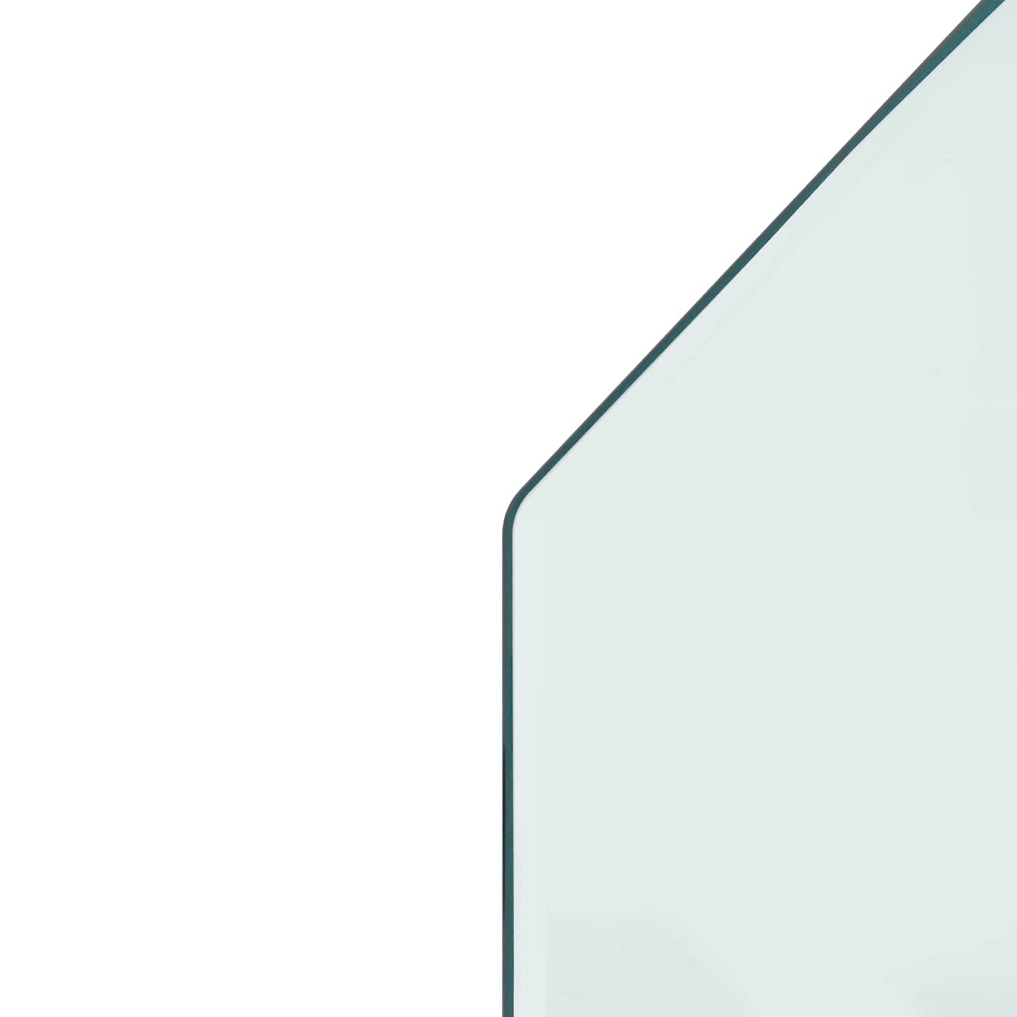 Fireplace Glass Plate Transparent 120 x 50 cm Glass