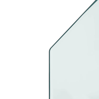 Fireplace Glass Plate Transparent 120 x 50 cm Glass