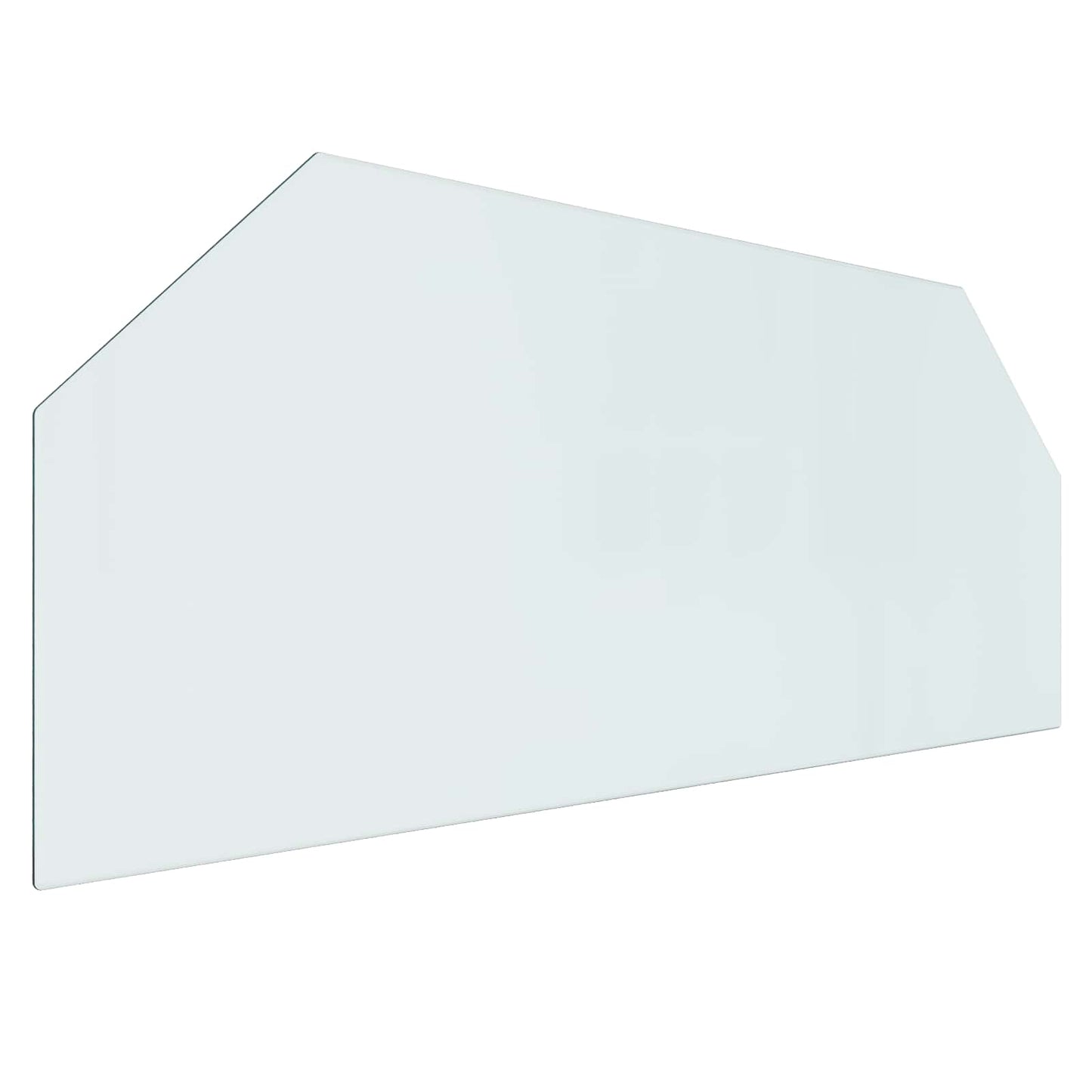 Fireplace Glass Plate Transparent 120 x 50 cm Glass