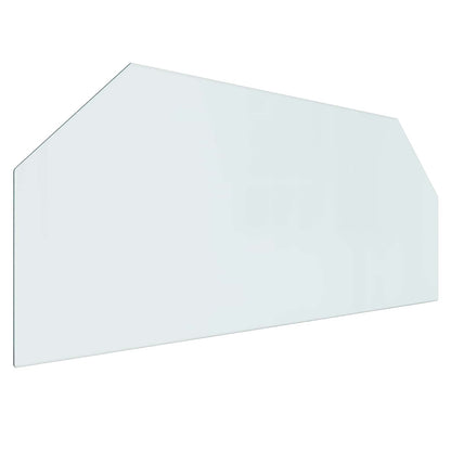 Fireplace Glass Plate Transparent 120 x 50 cm Glass