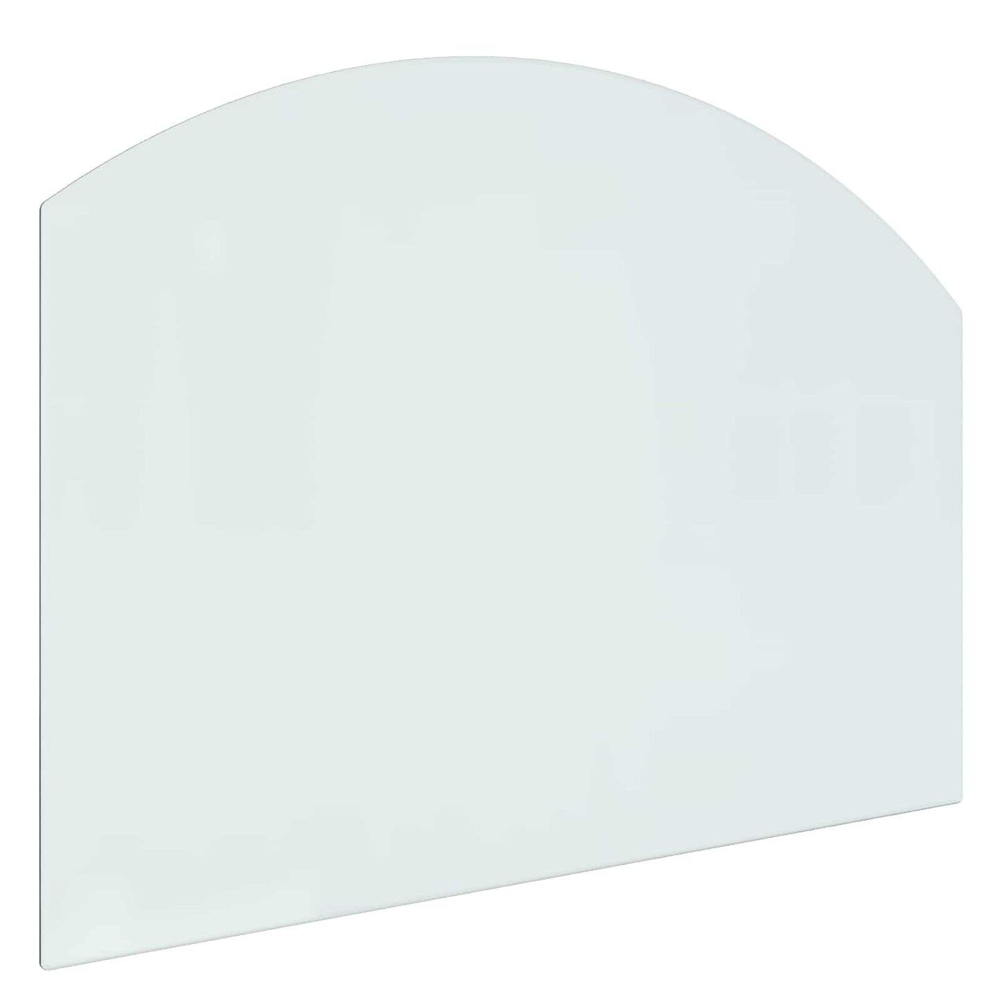 Fireplace Glass Plate Transparent 80 x 60 cm Glass