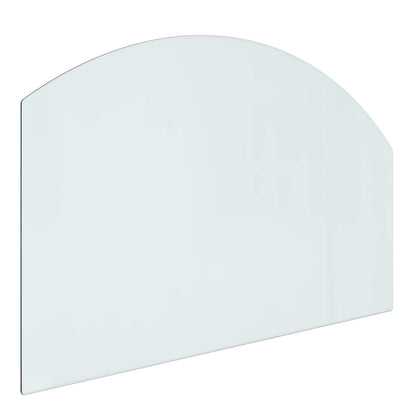 Fireplace Glass Plate Transparent 80 x 50 cm Glass